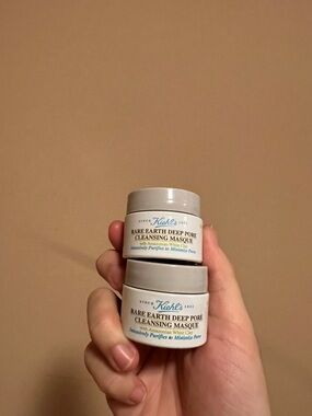 2X  Kiehl’s Rare Earth Deep Pore Cleansing Masque 14 ml